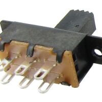 Schuifschakelaar 0.5A 50VDC 2P2T SS22F25