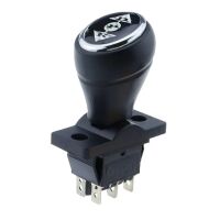 Tuimel Schakelaar 3-standen 6-pins met stick D-P-R terugverend zwart 16A 250VAC KCD4-604-6P