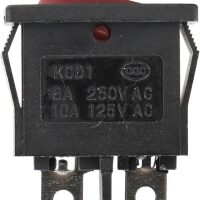 Tuimel Schakelaar 2-standen I-O 6A 250VAC KCD1-101-10 rood - Afbeelding 4