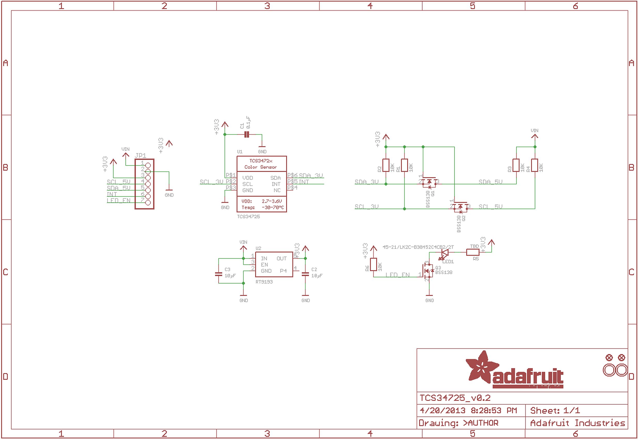 Kleur detectie sensor module 3