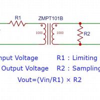 Spanning transformator AC sensor 2mA 1-1 2mA analoog ZMPT101B - Afbeelding 4