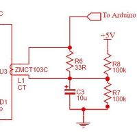 Stroommeter sensor AC 5A verhouding 2000-1 2.5mA analoog ZMCT102 - Afbeelding 3