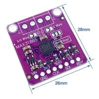 Temperatuur sensor module RTD-to-Digital PT100 PT1000 met MAX31865 chip afmetingen