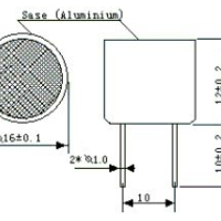Ultrasonic Transmitter speaker 40KHz 16mm TCT40-16 - Afbeelding 3
