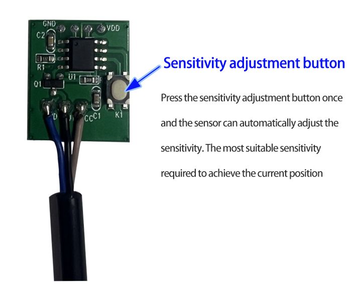 Vloeistof sensor capacitief JST-XH 3-pin connector XKC-Y21 04