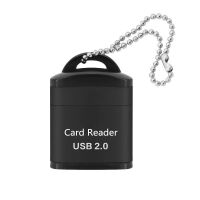 USB-A 2.0 Micro SD-card geheugenkaartlezer mini zwart