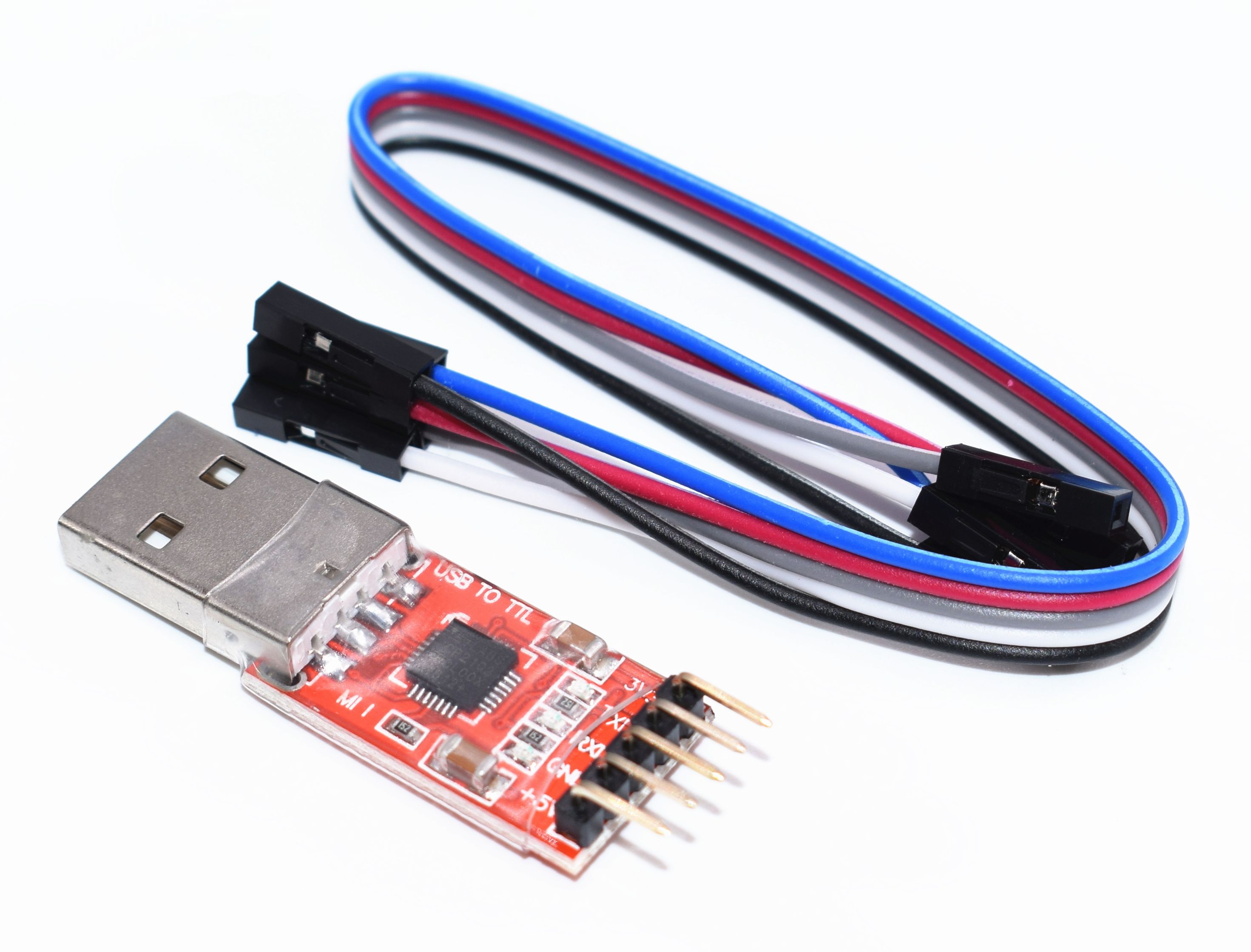 USB naar RS232 TTL-UART (CP2102) met kabeltjes