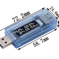 USB voltage and current tester 4-20V 0-3A KWS-V20 USB-A male to USB-A female - Afbeelding 6