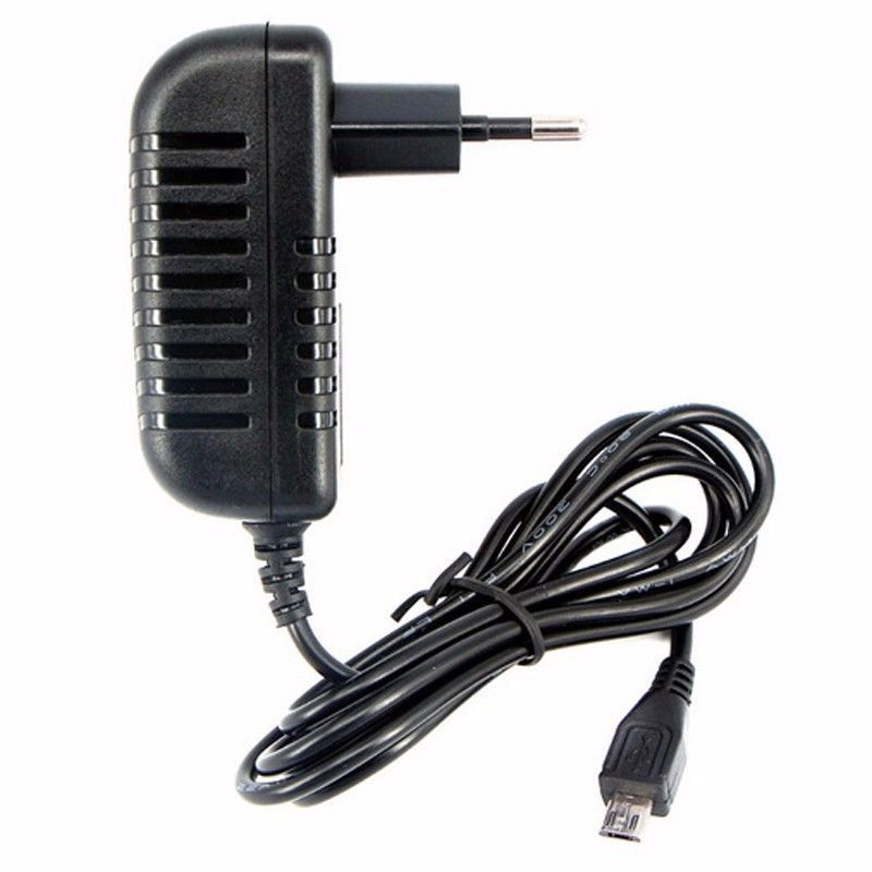 Adapter 5v 3A USB-micro 1m snoer zijkant