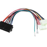 ATX 20-pin naar AT 2x6-pin 1xswitch PSU adapter kabel 20cm