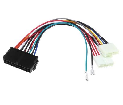 ATX 20-pin naar AT 2x6-pin PSU adapter kabel 20cm 01