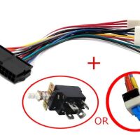 ATX 20-pin naar AT 2x6-pin 1xswitch PSU adapter kabel 20cm - Afbeelding 5