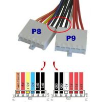 ATX 20-pin naar AT 2x6-pin 1xswitch PSU adapter kabel 20cm - Afbeelding 7