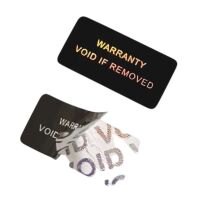 Garantiezegel 20x10mm hologram laser zwart