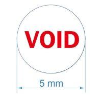 Garantiezegel bros sticker voor gat of schroef VOID rood 5mm (per 64 stuks) - Afbeelding 5