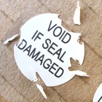 Garantiezegel bros sticker voor gat of schroef VOID rood 5mm (per 64 stuks) - Afbeelding 3