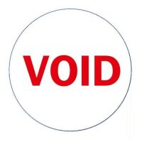 Garantiezegel bros sticker voor gat of schroef VOID wit 5mm (per 64 stuks)