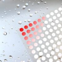 Vochtdetectie indicatie sticker wit wordt rood 2mm (per 56 stuks) - Afbeelding 3